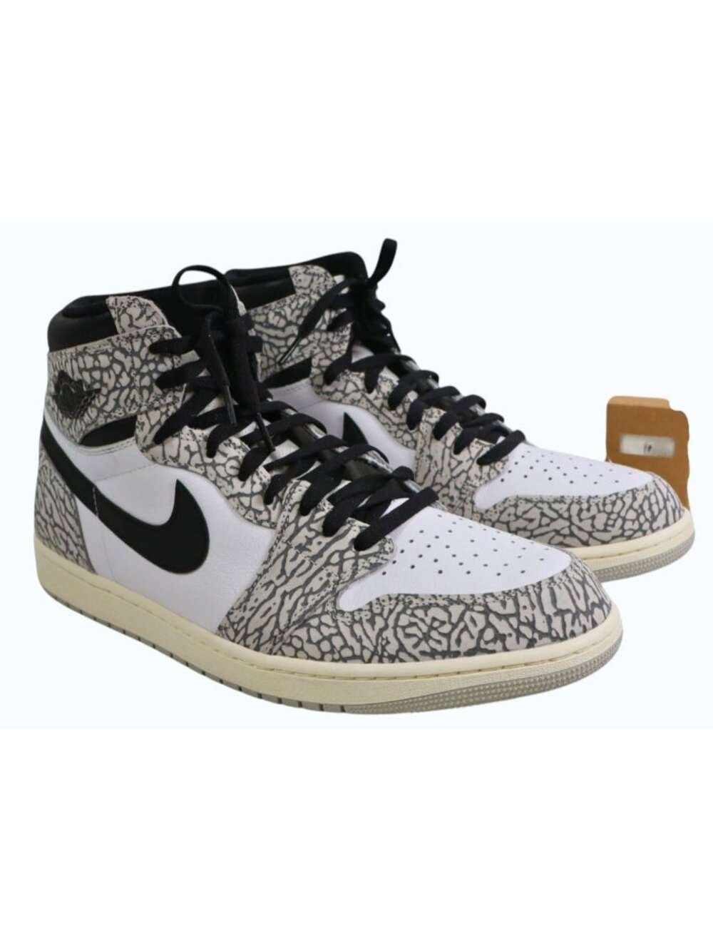 Air Jordan 1 Retro High OG White Cement "elephant print" DZ5485-052 Men's 17 NEW - Picture 5 of 13